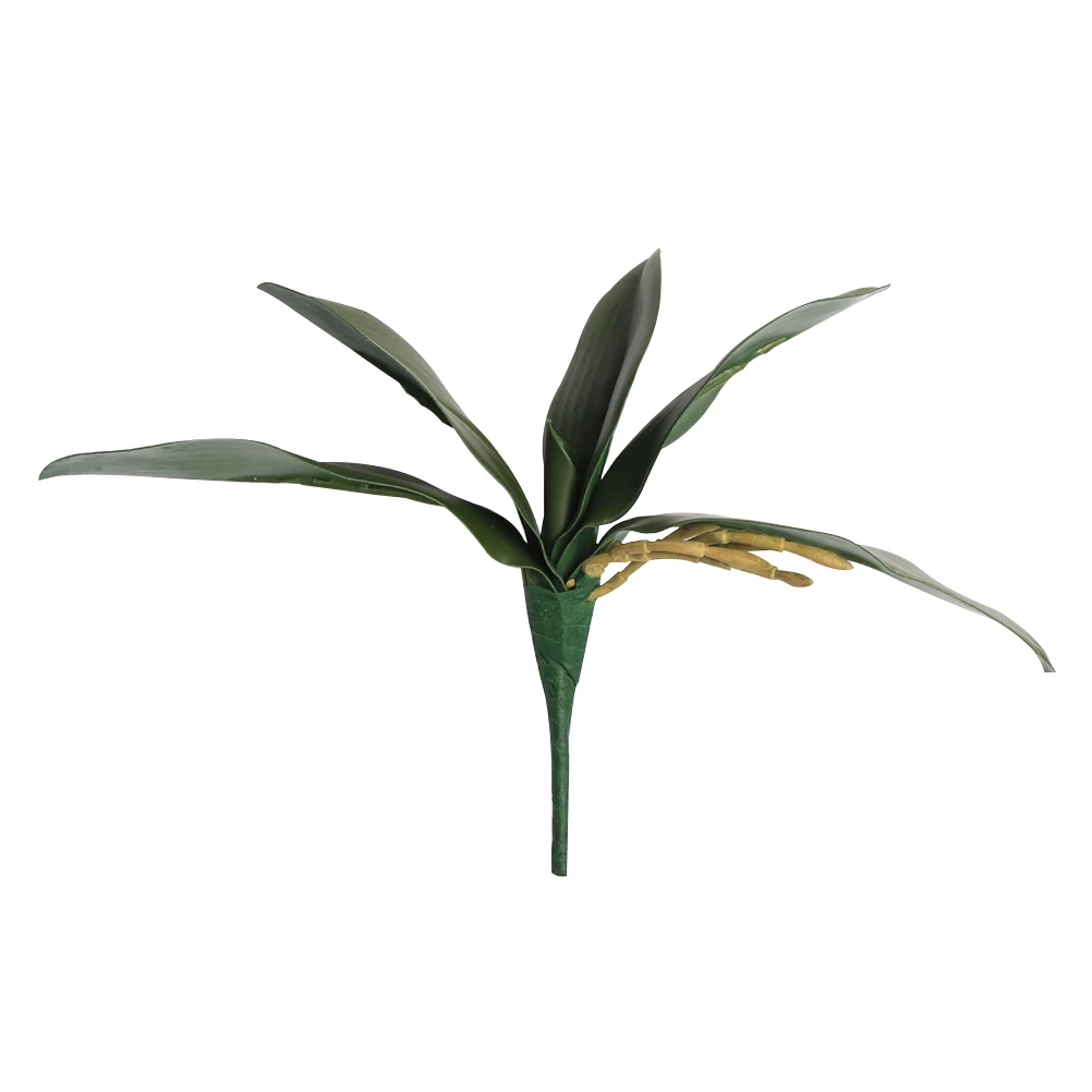 

3PCS Artificial Plants Faux Orchid Leaves Decor Indoor Fake Garden Bedroom Balcony Ornament Simulation Plants