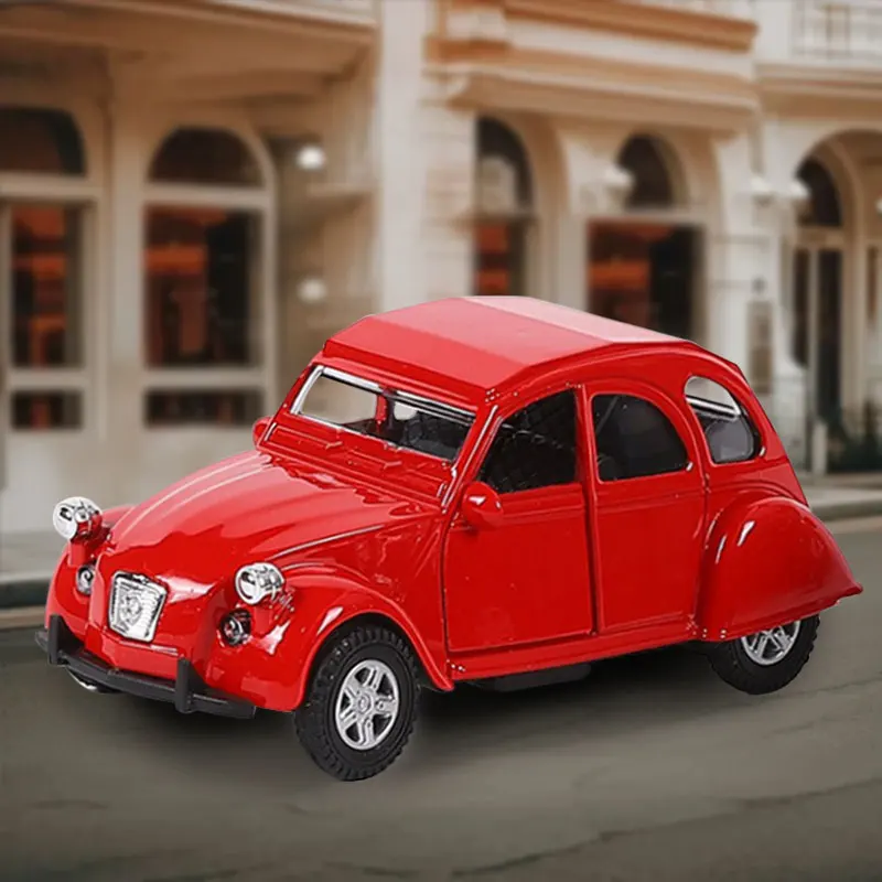 

Die Casting Model Alloy Vintage Car Model Children's Toy Car Pendant Power Car Birthday Gift