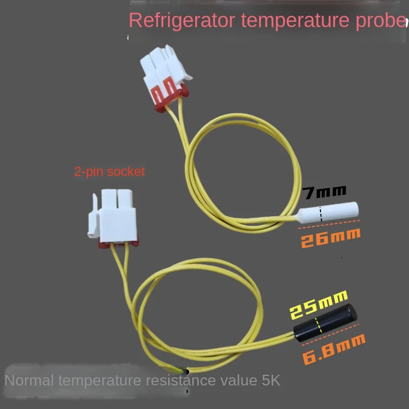 

10pcs refrigerator freezer temperature sensor thermostat defrosting sensor temperature sensor 5K