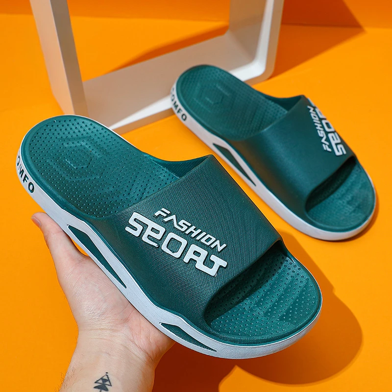 Slippers for Men Worn Externally Summer Trendy Flip Flops Bathroom Non-skid Indoor and Home Sandals for Men Women Couple Shoes