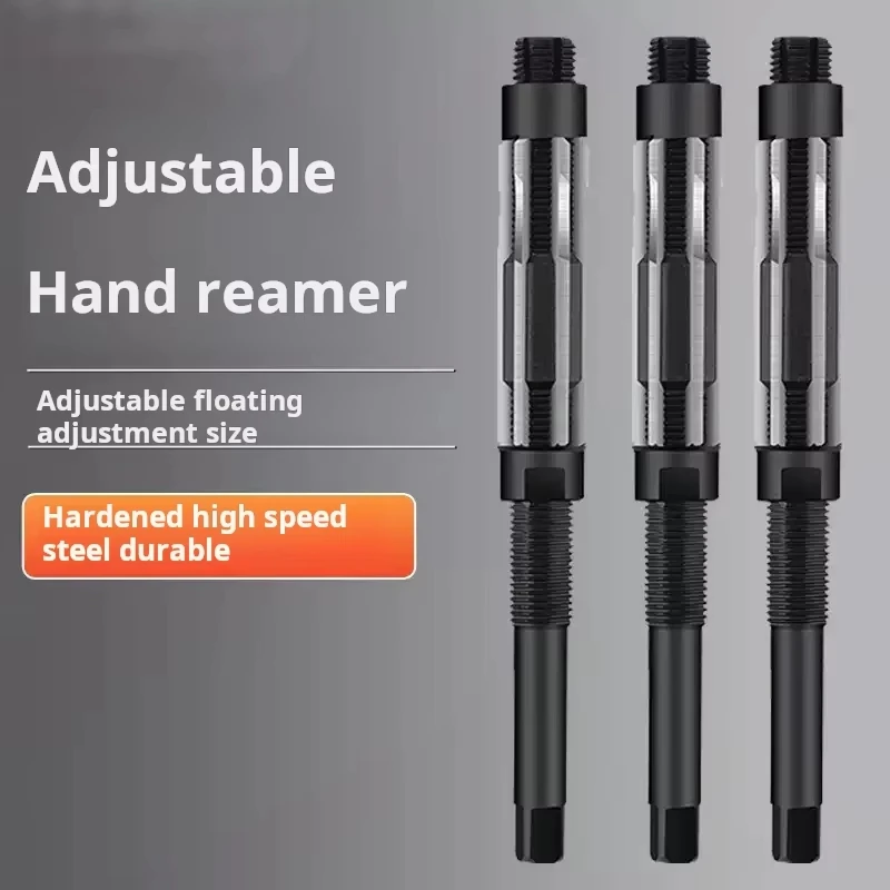 Adjustable Manual Reamer HSS Size Range Alloy Steel Reamer Manual Reamer Machine Tool 6 8 10 12 40 45 50 55 60 65 70 75 80 84mm