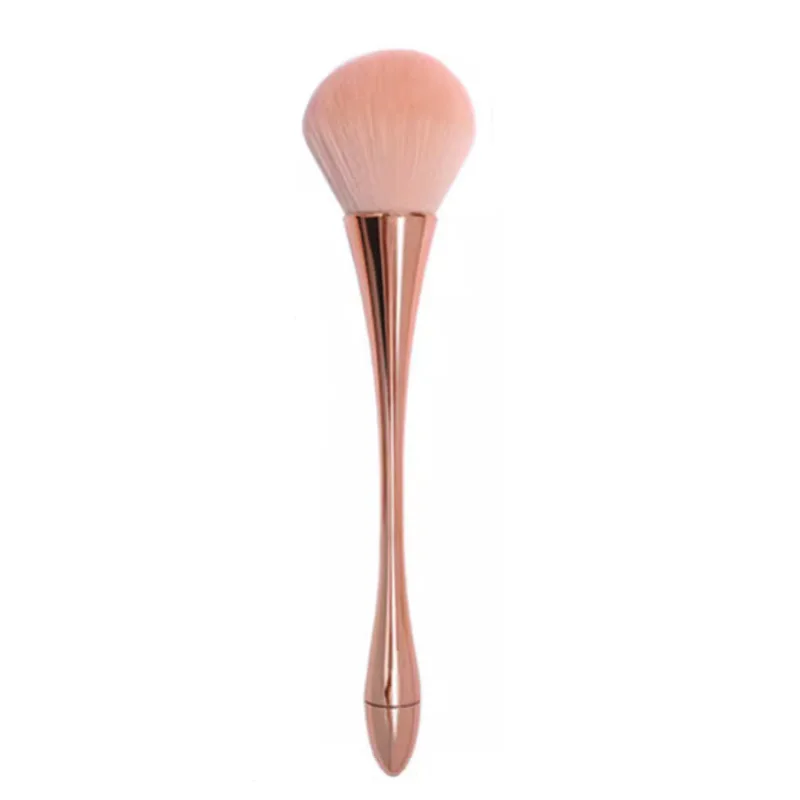 Pinceau de maquillage à petite taille, brosse anti-poussière pour Nail Art, grand pinceau de maquillage doux, or Rose, Blush, outil de beauté, surbrillance du maquillage, 1 pièce