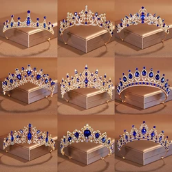 Itacazzo Bridal Headwear Crown, Classic Royal Blue - ColourTiras Suitable for Women's Wedding and Birthday Parties