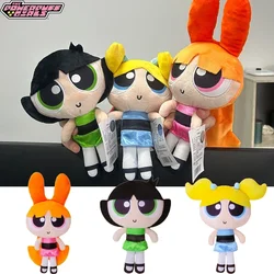 Original The Powerpuff Girls Buttercup Bubbles Blossom Cute Cartoon Plush Doll Kawaii Fluffy Stuffed Toy 23cm/35cm