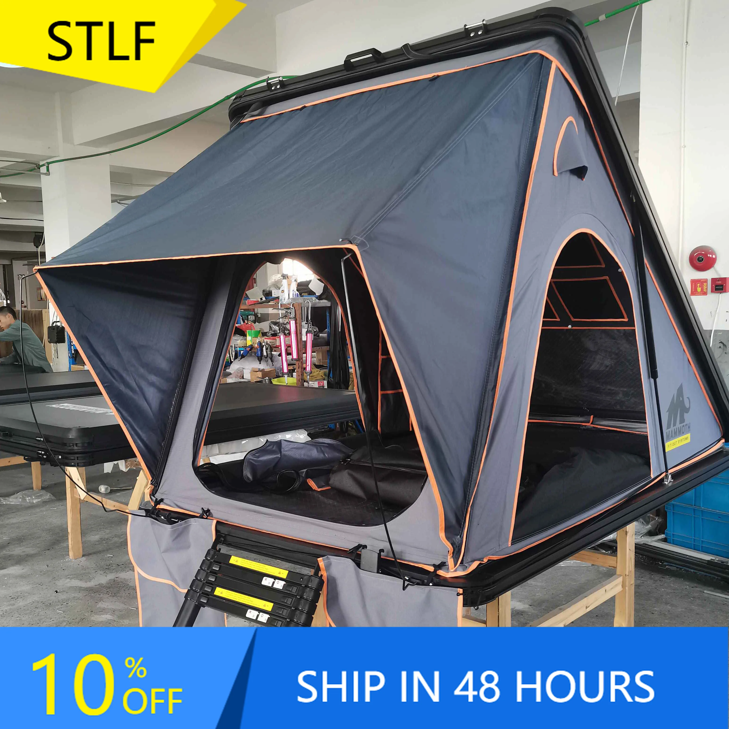 

Deren High QualityLarge 4WD Offroad Car Camping Roof Top Tent Automatic Aluminum Pole Build From Factory Direct Shipment