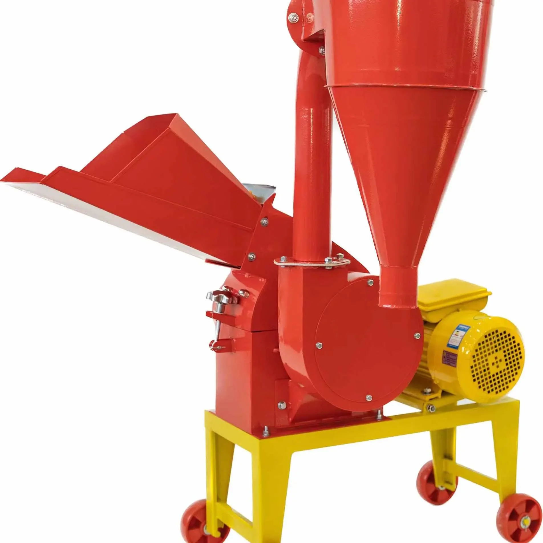 Electric Hammer Mill Crusher Machine Feed Processing Maize Corn Soybean Bran Nut Shell Mini Hammer Milling Grinder Machines