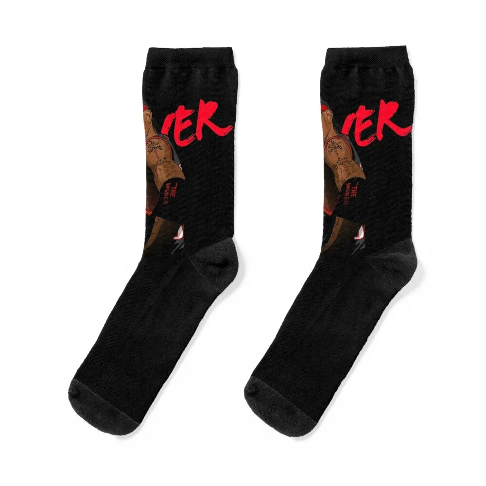 

Allen Iverson - The Answer Socks anime shoes cotton designer Socks Man Women's basketball golf with print man Socks Woman Men's