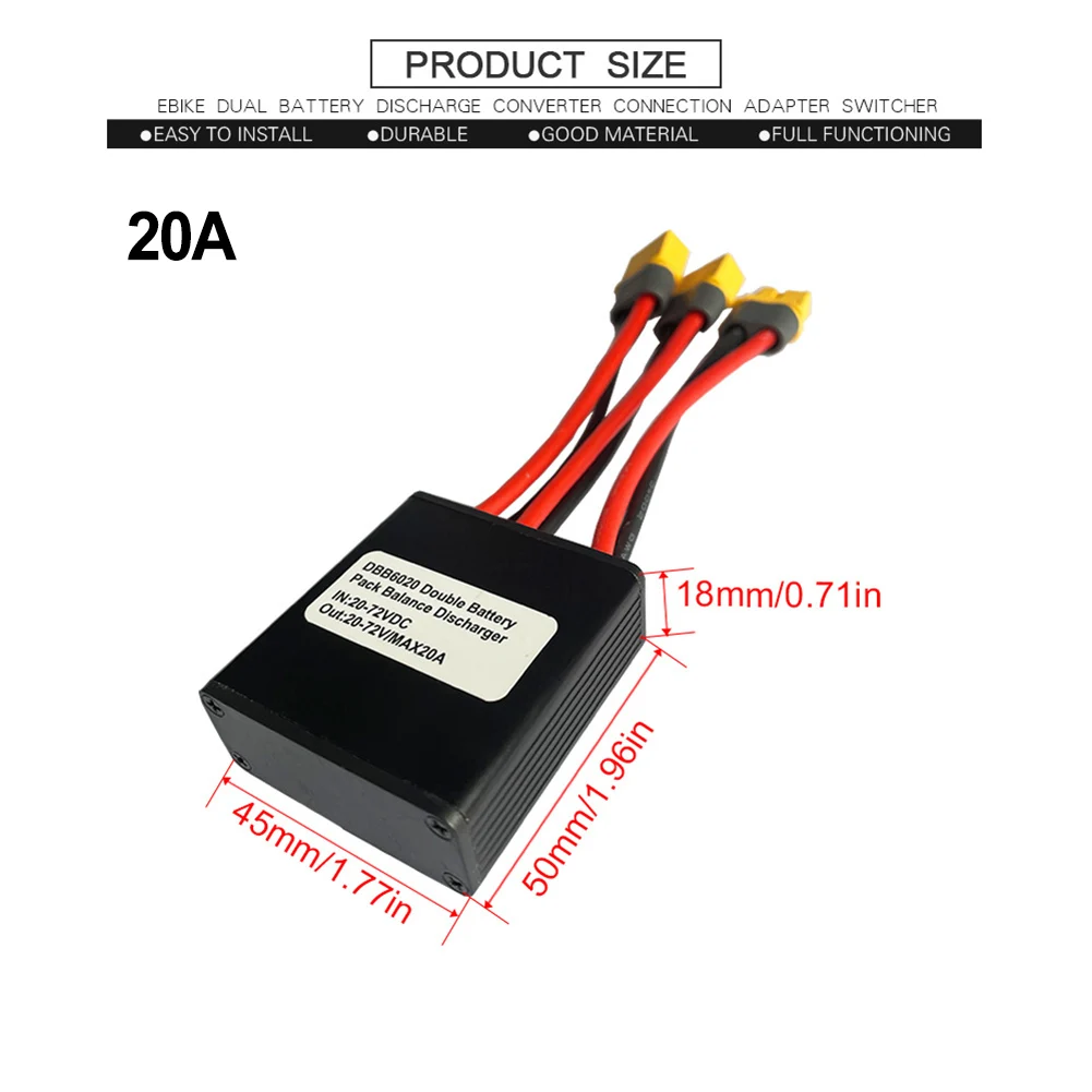 Maximize Your Ebike Battery Performance, Dual Battery Discharge converter Switcher Module, Ride with Confidence