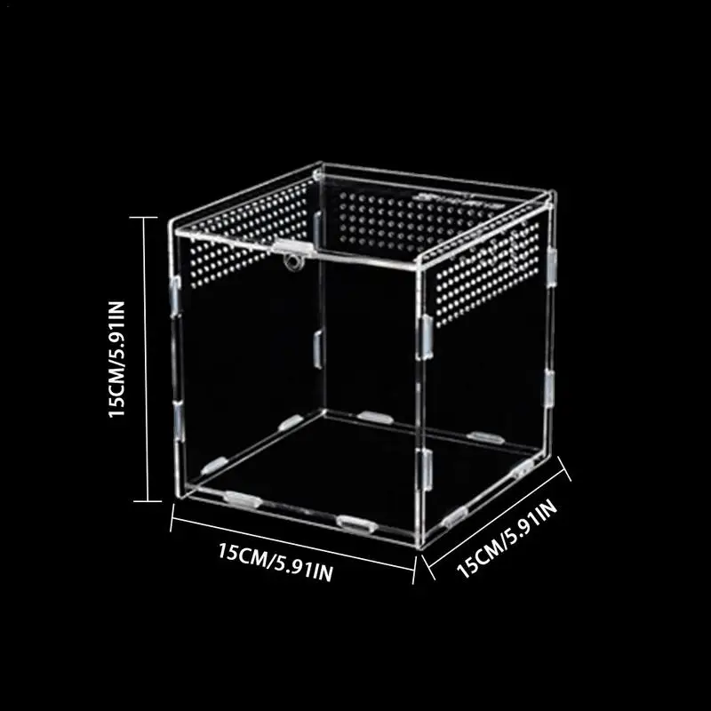 파충류 먹이 상자, 등반 애완 동물 사육 상자, 휴대용 천연 테라리움 키트, 파충류 및 타란툴라 서식지 상자