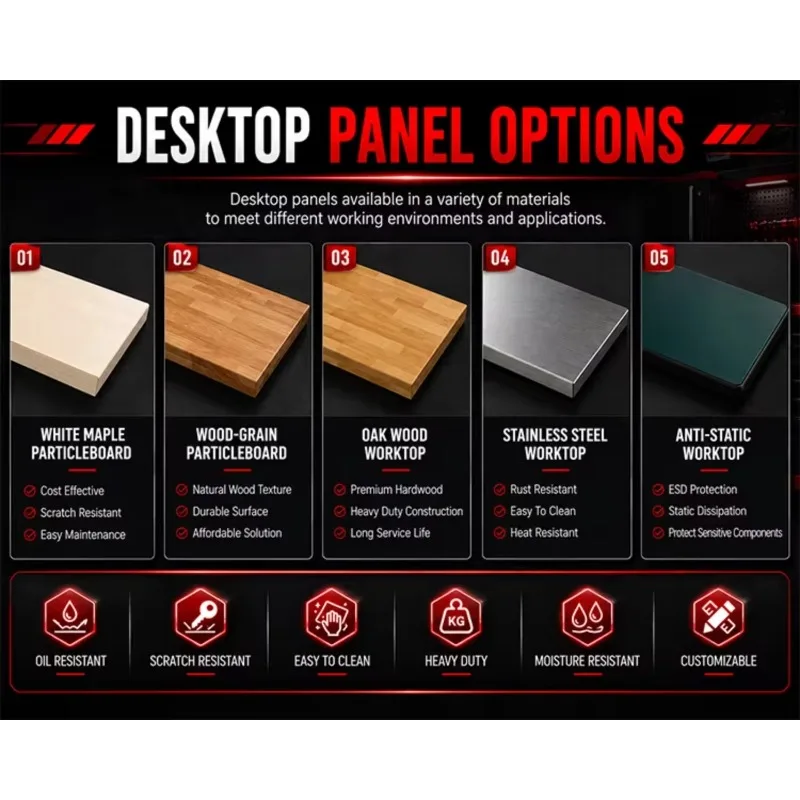 Modern Design Modular Tool Box Workbench Workshop Toolbox Combination Workbench for Garage  Garage Storage Metal  Tool Cabinet
