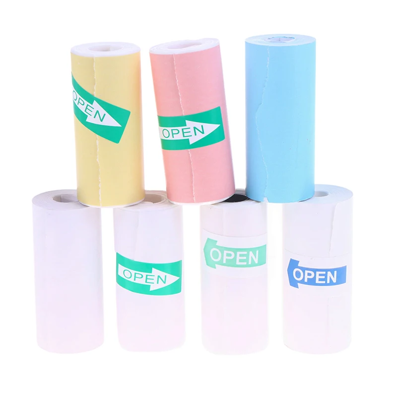 Mini Pocket Printer Self-Adhesive Paper Portable Thermal Printer Label Sticker For Printer Suitable For Home Office Study Work