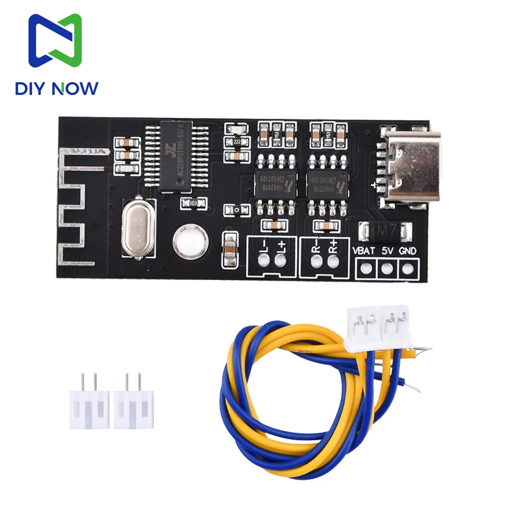 MH-MX38 5W+5W Wireless Bluetooth BT5.1 Audio Receiver Module Type-C Stereo Sound Amplifier Board For Audio DIY Modifications