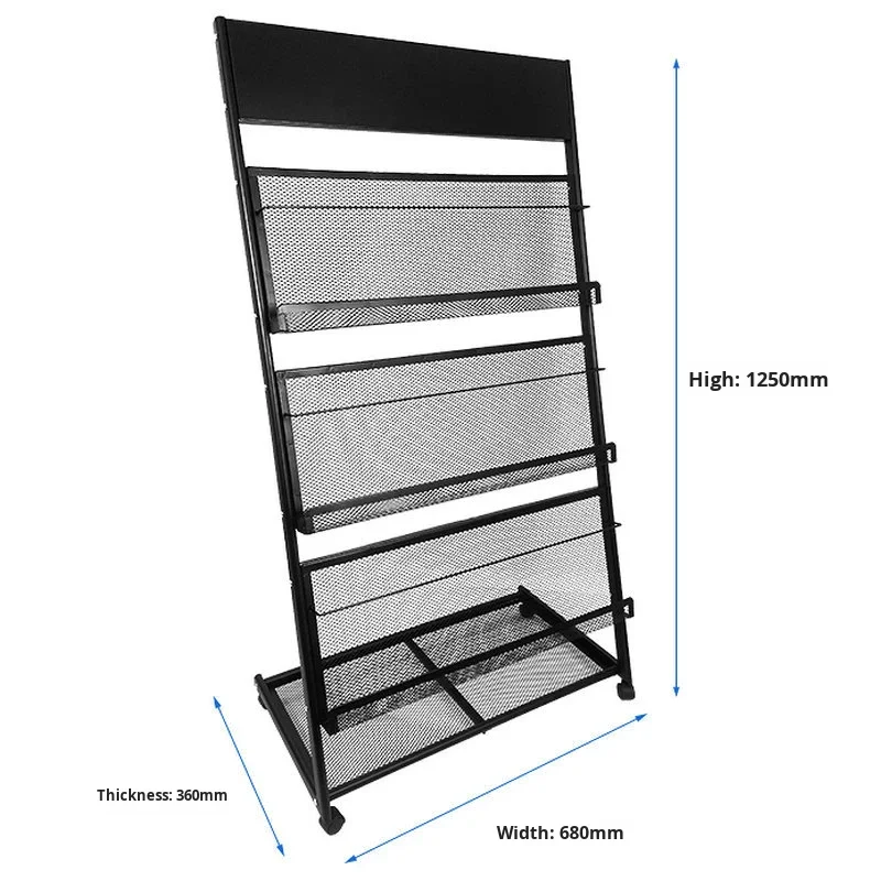 

Оптовая продажа от производителя: Журнальный стенд-витрина для брошюр, книг, периодических изданий, металлическая стойка для демонстрации товаров в офисах продаж и газетных киосках