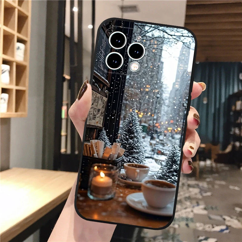 

Phone Case Carcasa Funda For iPhone 17 Pro Max Air 16 15 14 13 Pro Max 15 16 Pro 15Plus Christmas Deer Tree Case