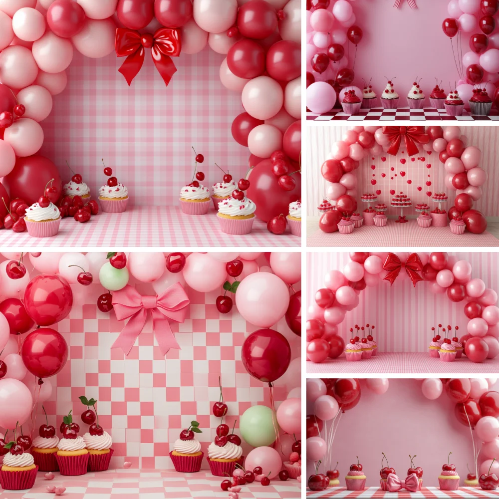 Baby Shower Backgrounds For Photographs Pink Wall Cake Crush Backdrops Birthday Decors Party Supplies Studio Photocall