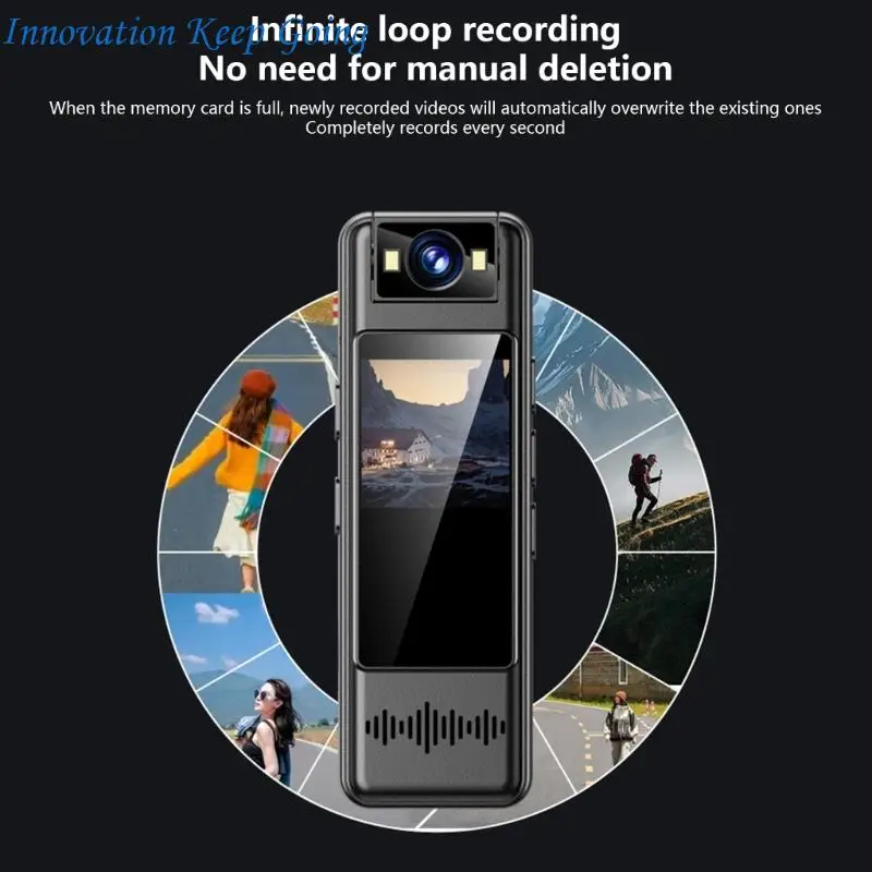 E65C Wearable Backclip Video Camera 120°Wide For Continuous Monitoring