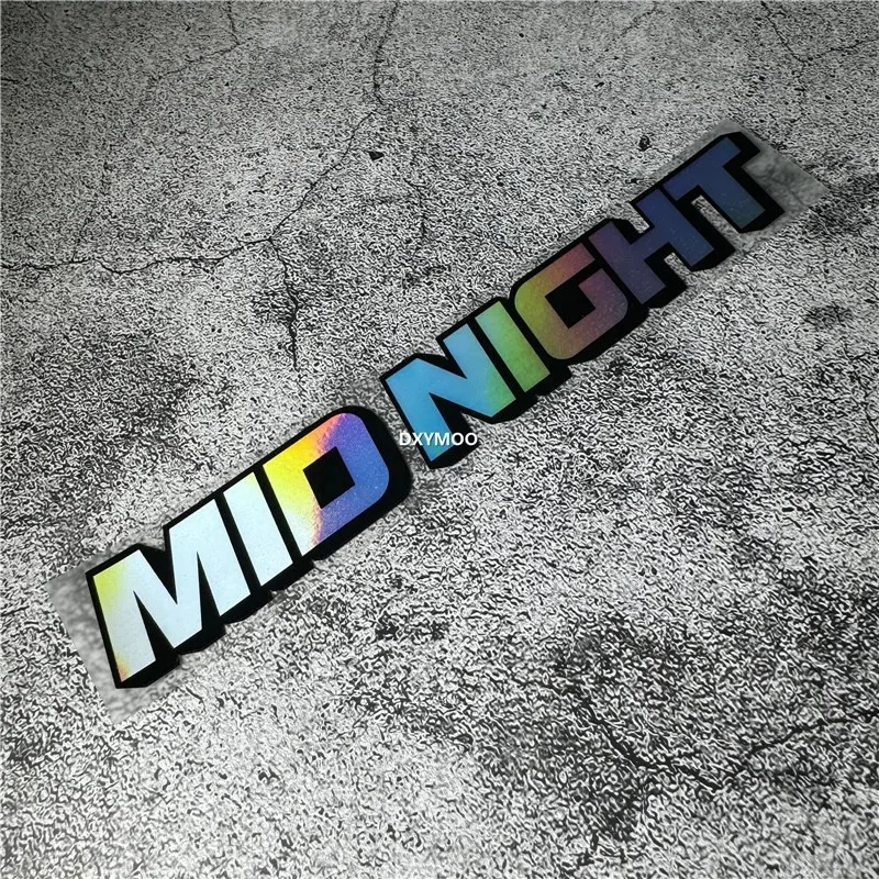 Pegatina Holográfica para Auto Midnight Phantom, Estilo JDM, para Ventana de Auto, Adornos Universales para el Exterior de la Carrocería