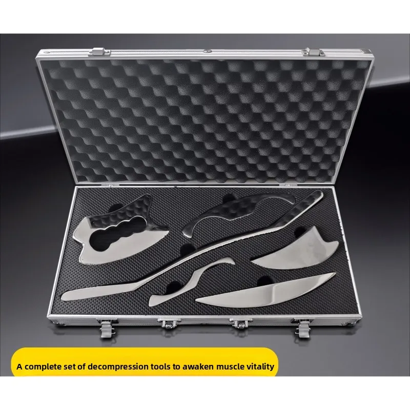 Six Piece Stainless Steel Full Set Muscle Exercise Relaxation Massage Professional Grade Fasciotome Portable Fitness Equipment