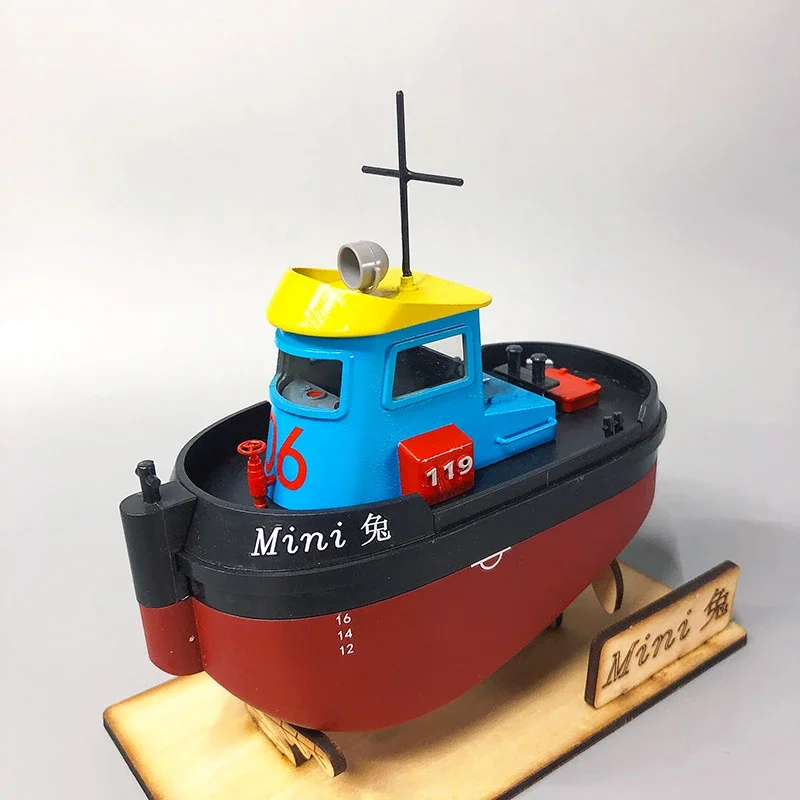 RC Mini3 نوع قارب النار البلاستيك Q نسخة قارب نموذج يمكن أن يكون الكهربائية والتحكم عن بعد زخرفة لعبة مجسمة هدية جمع #2