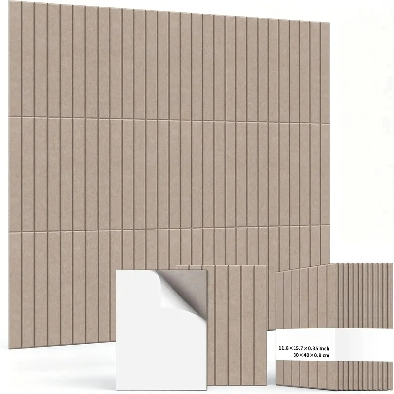 Soundproof Pads Acoustic Wall Panels Decoration Felt Cork Tiles Bulletin Pin Boards for Home Wall Door Ceiling Living Room Decor