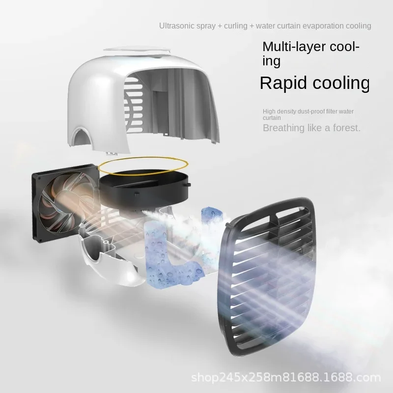 2025Home Car Mini Small Electric Fan Cooler Desktop USB Dormitory Office Ice Mist Machine