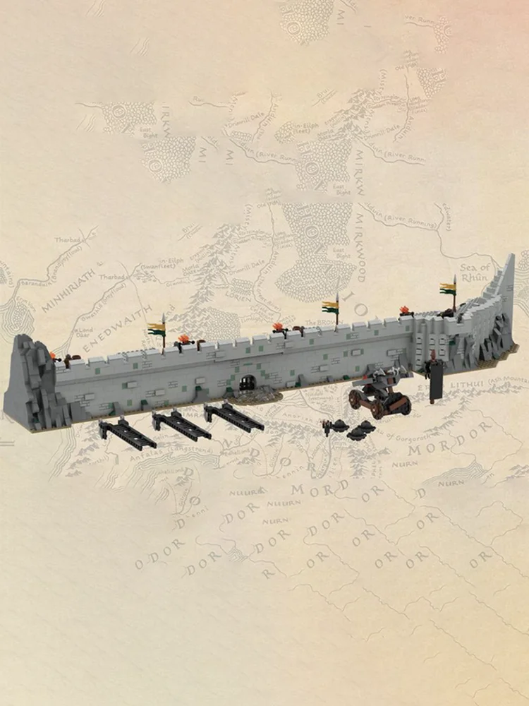 2373 ELEMENTÓW Średniowieczna Luksusowa Ściana Miejska Scena Klocki Konstrukcyjne Personalizacja DIY Edukacja Montaż Zabawki dla Dzieci Prezent Urodzinowy Niespodzianka