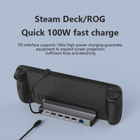 Blueendless USB C Docking Station for Steam Deck & ROG Game Docking 4K@60Hz DP HDMI-compatible Gigabit Ethernet Type C Hub