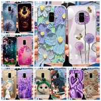 For Samsung Galaxy A8 2018 Case SM-A530F Luxury Painted Cover Clear Silicone Phone Case For Samsung A8 Plus A8+ A730F Soft Shell