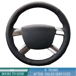 Customized Car Steering Wheel Cover Hand Sewing Microfiber Leather For Ford Focus 2 2005-2011 Kuga 2008-2011 C-MAX 2007-2010