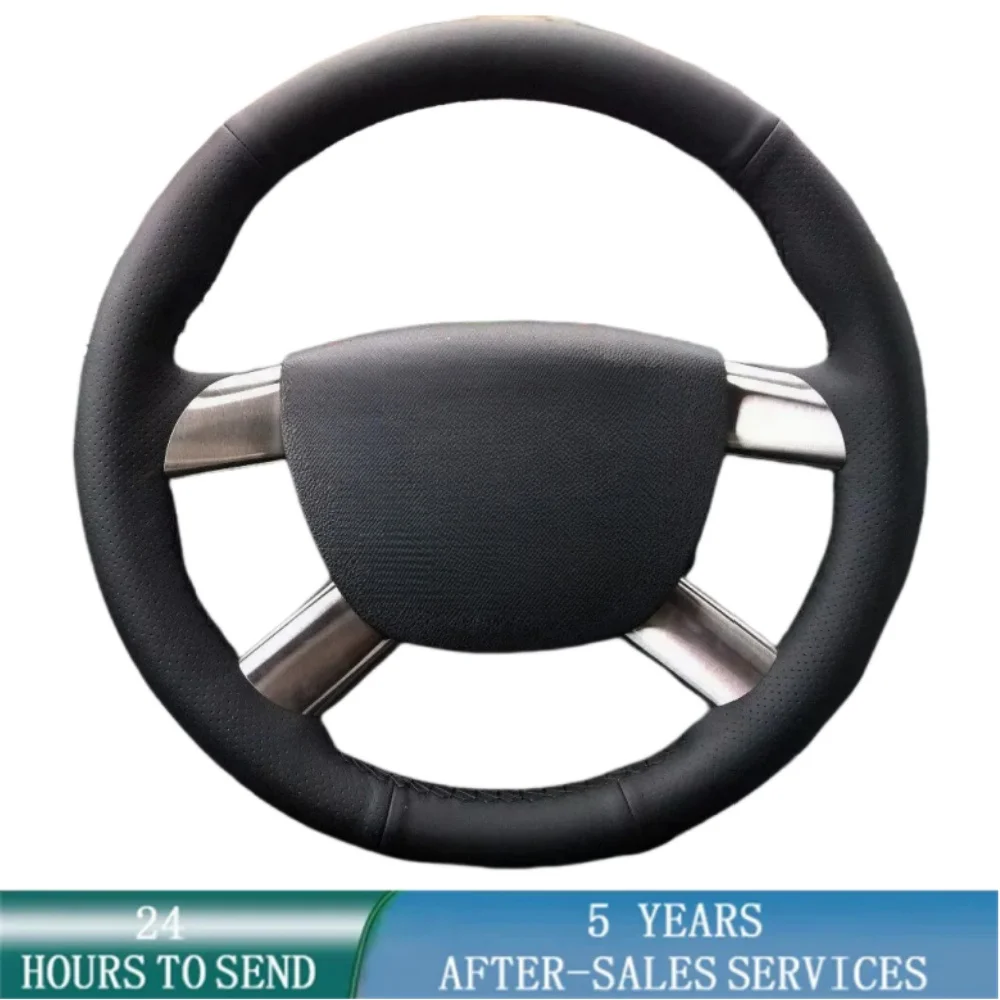 Customized Car Steering Wheel Cover Hand Sewing Microfiber Leather For Ford Focus 2 2005-2011 Kuga 2008-2011 C-MAX 2007-2010