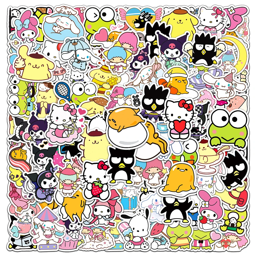 10/30/50/100pcs Cute Cartoon Sanrio Stickers Kuromi My Melod