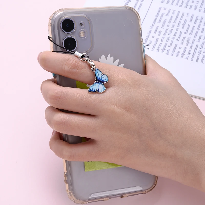 New Fashion Animal Shape Drop Oil Pendant Charms Phone Strap Lanyards Keys Hang Rope Handmade KeyChain Pendent Couple Gift