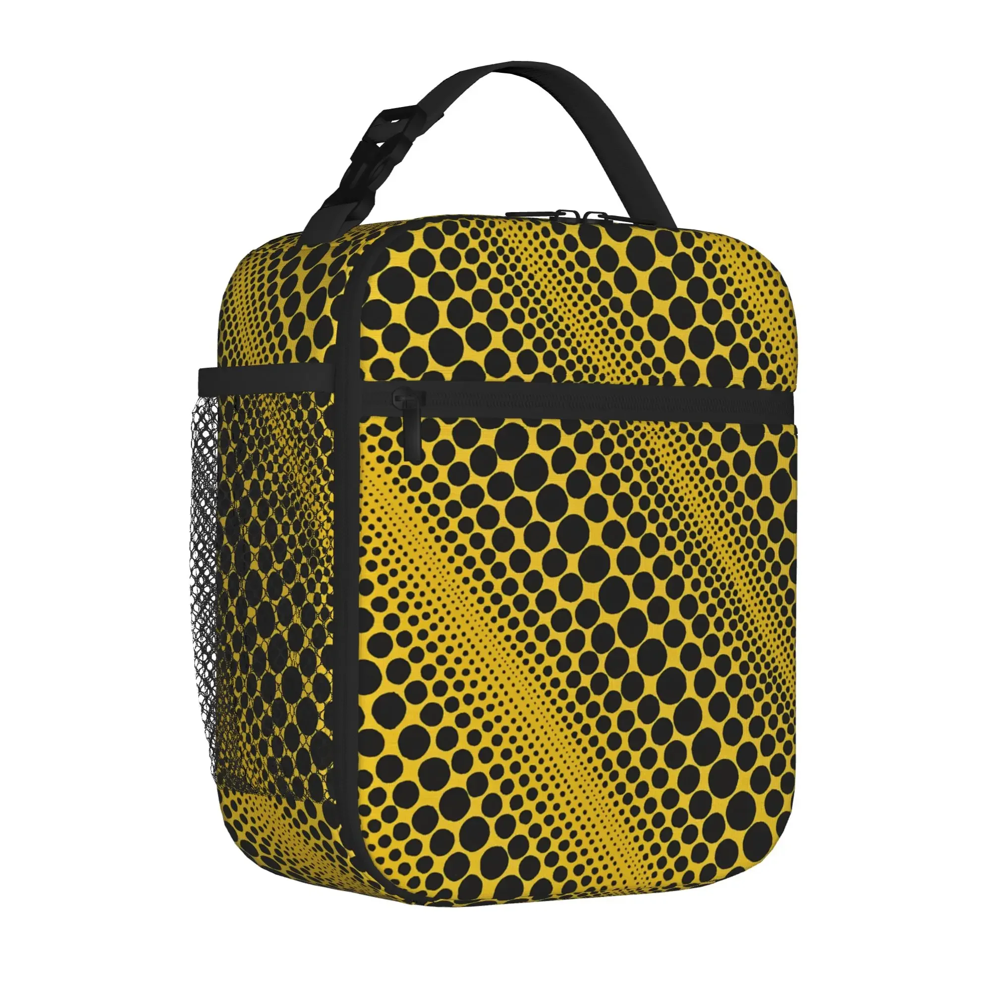 Y-Yayoi Kusama Thermal Insulated Lunch Bag for School  Portable Food Bag Container Thermal Cooler Lunch Box