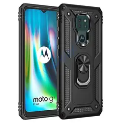 Armor Shockproof Case for Motorola Moto G9 Play G9play G 9 Play Military Drop Protective Magnet Car Holder Ring Case Cover