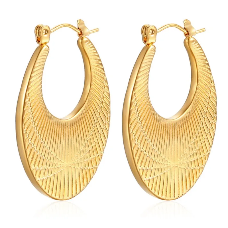 316L Stainless Steel Waterproof Gold Color Stud Earrings For Women Girl Fashion New Gift Ear Buckle Jewelry Bijoux
