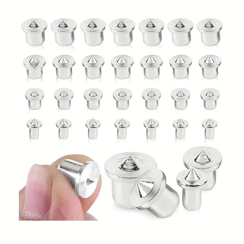 46 pcs 8mm Dowel Center Pins Precision Center Point, designed for DIY Wood Joinery, Compact Portable