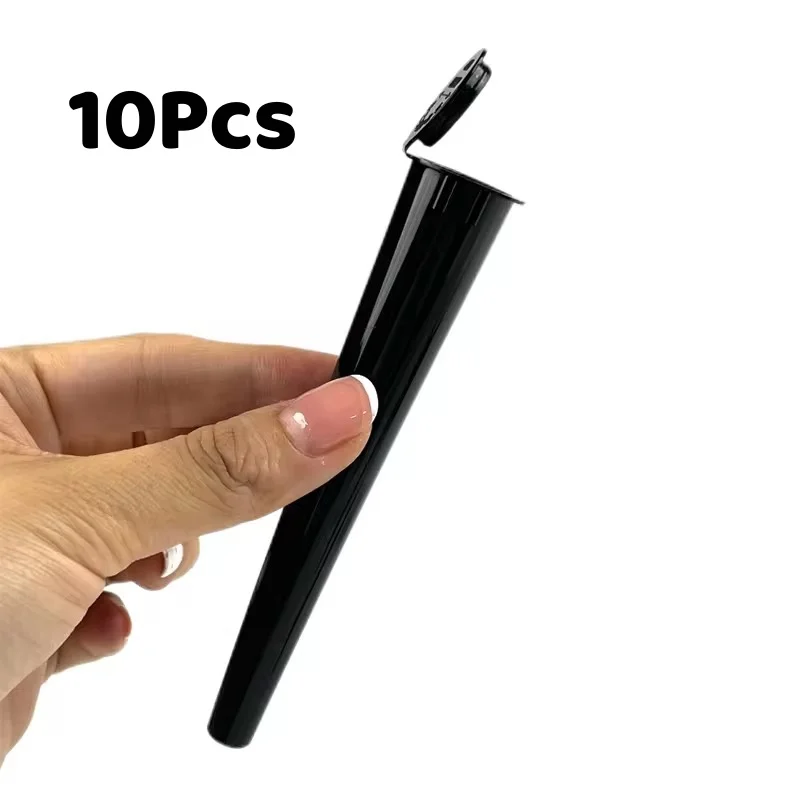 10Pcs 110mm 120mm Portable Pop Top Herb Storage Tube Waterproof Anti-odor Plastic Grass tobacco Box Smoking Accessories