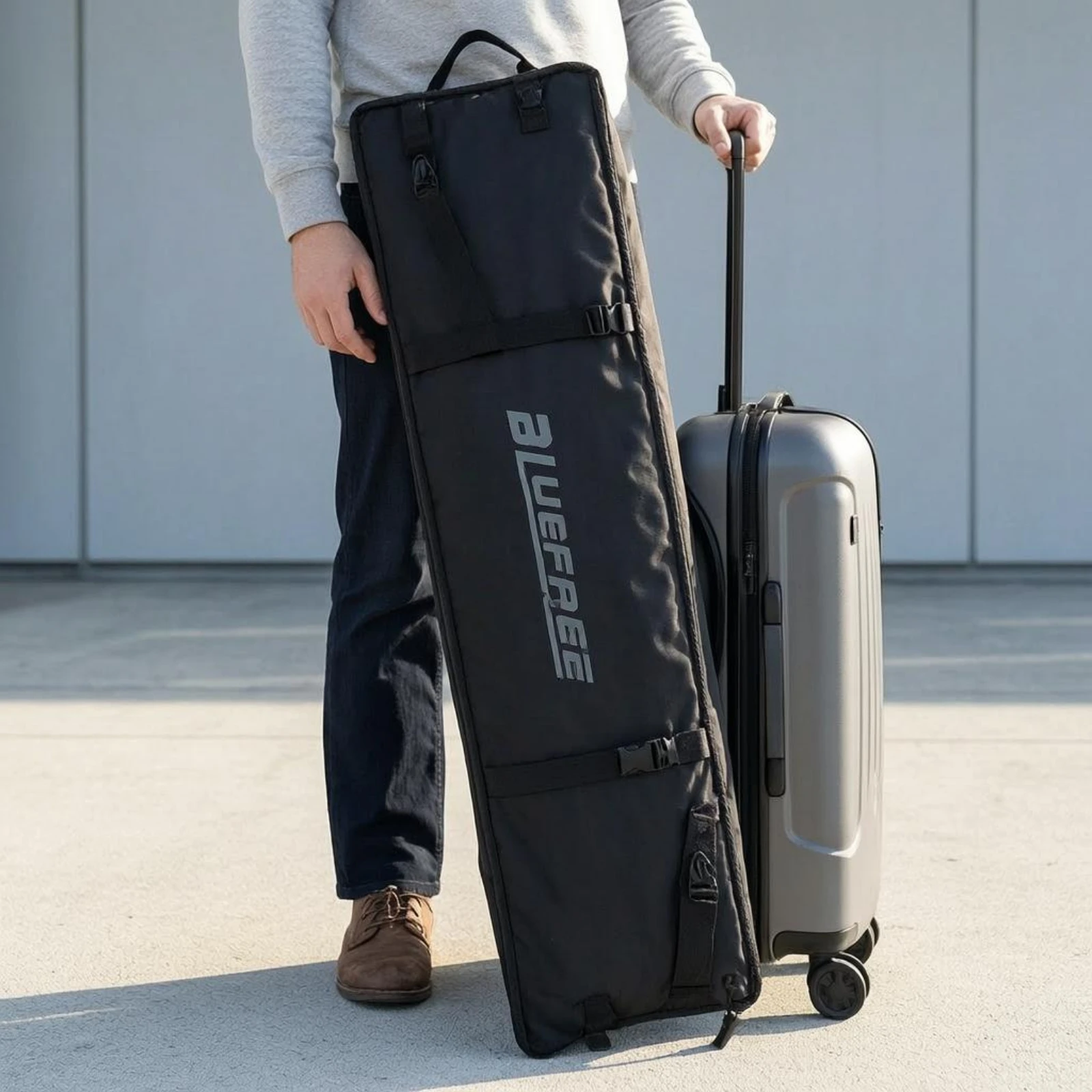 

Foldable Fin Bag Zipper Closure Long Fin Carrier Rectangular Easy to Carry