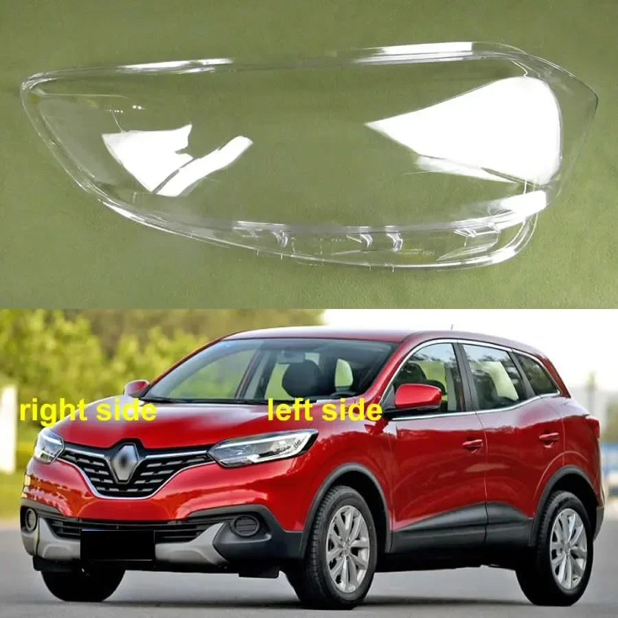 For Renault Kadjar 2016 2017 LED Front Headlight Shell Transparent Headlamp Cover Lens Plexiglass Replace The Lampshade