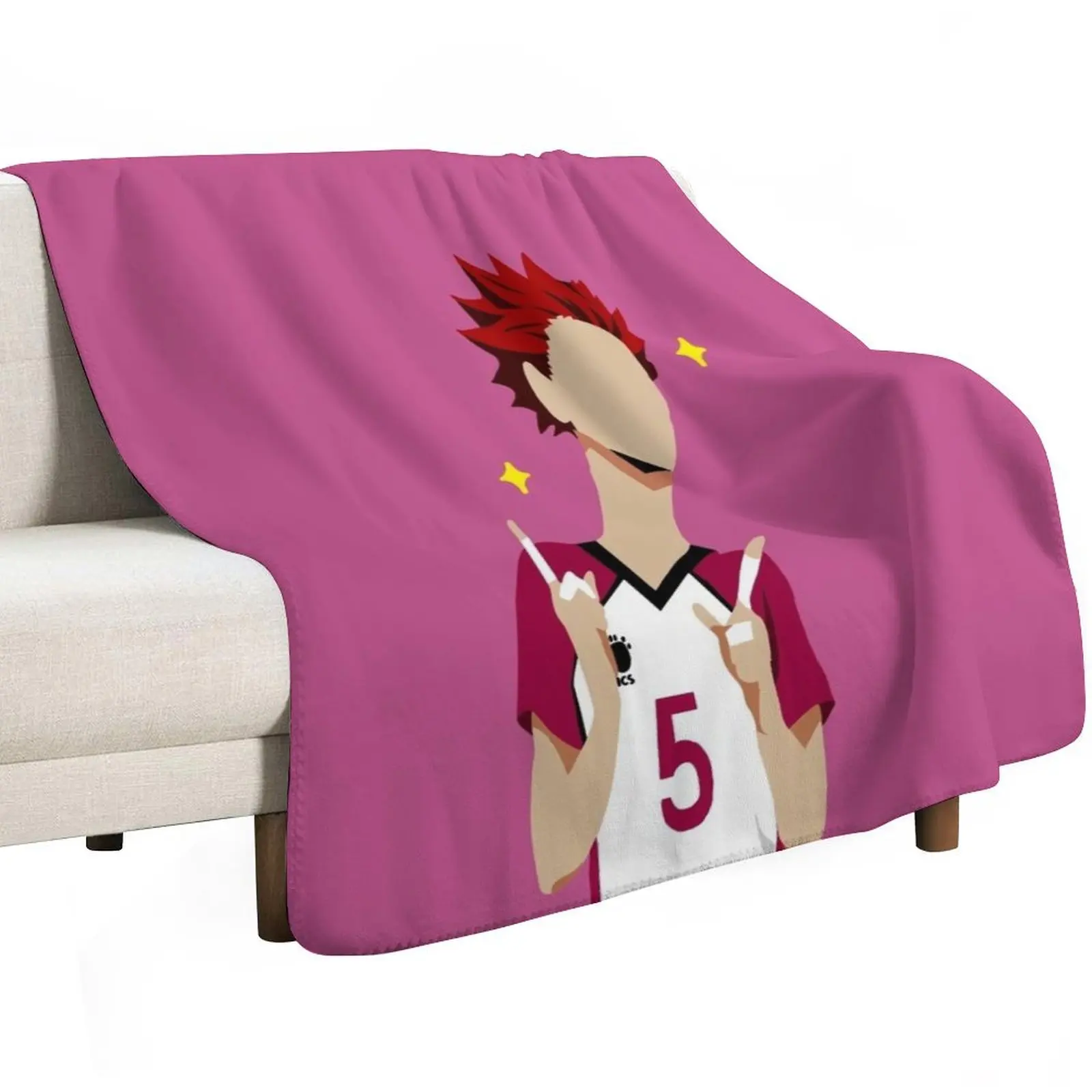 Satori Tendou Throw Blanket Soft Comfort Blanket for Reading Watching TV