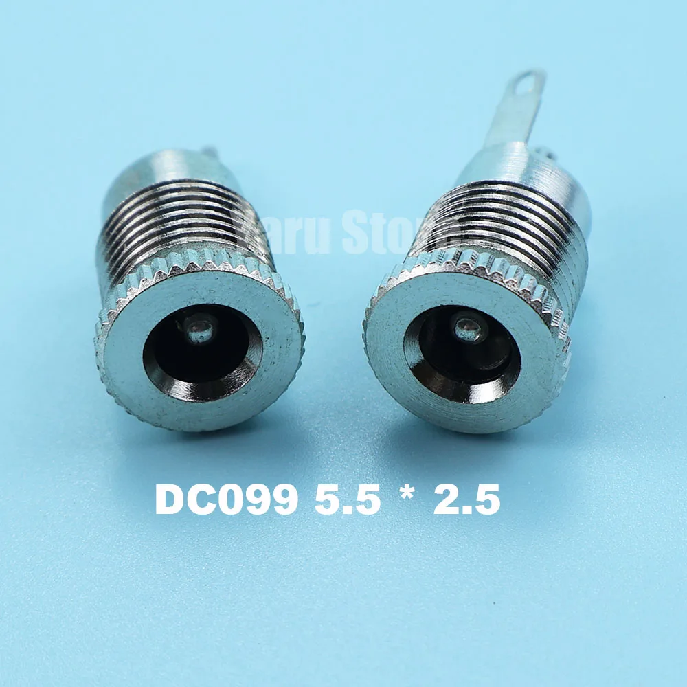 5/10 PCS all copper DC099 DC power socket 5.5 * 2.1/2.5mm high current metal charging socket female socket 3.5 * 1.3