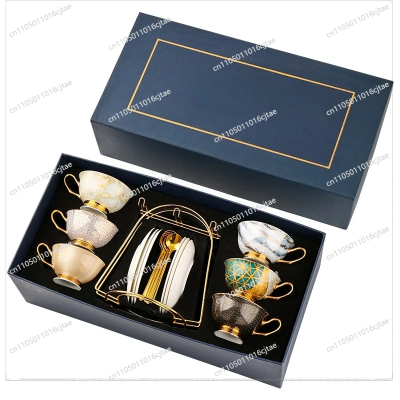 For Bone China Coffee Cup Light Luxury Tea Set, Housewarming Afternoon Tea