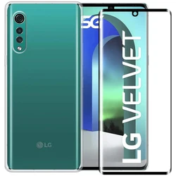 For LG Velvet 5G Case For LG Velvet 5G Luxury Soft TPU Phone Case With Tempered glass For LG Velvet 5G