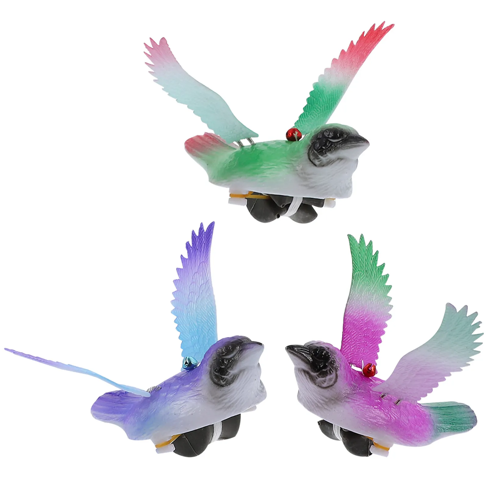 3Pcs Vivid Animal Pulling String Clockwork Plaything Easy Grasp for Toddlers Educational Development Fun Festive Gift Plastic
