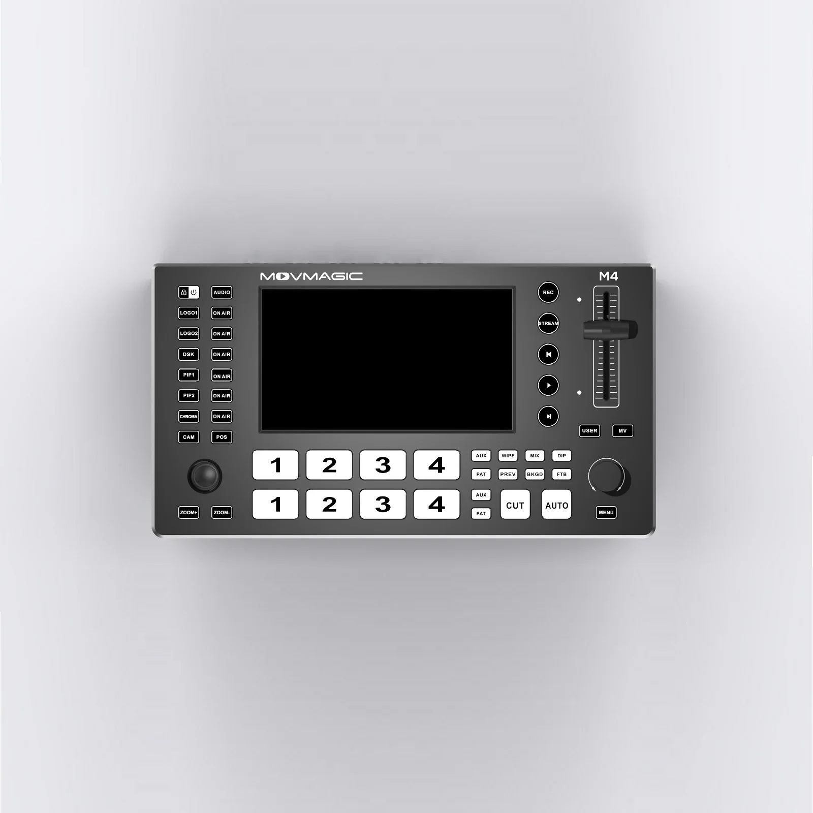2025 Movmagic  M4 5 CH SDI NDI HD MI Video Switcher 5.5 Inch Screen  for Live Streaming With 2 4K60hz Input