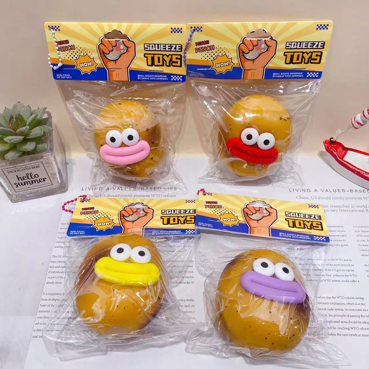 Creative new potato pinch music Internet celebrity decompression toys slow rebound fun toys children and students prizes