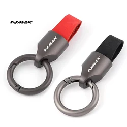 Logo For Yamaha Nmax125 Nmax155 Nmax 125 155 Accessories Leather Keychain Keyring Key Chain Lanyard Motorcycle Parts