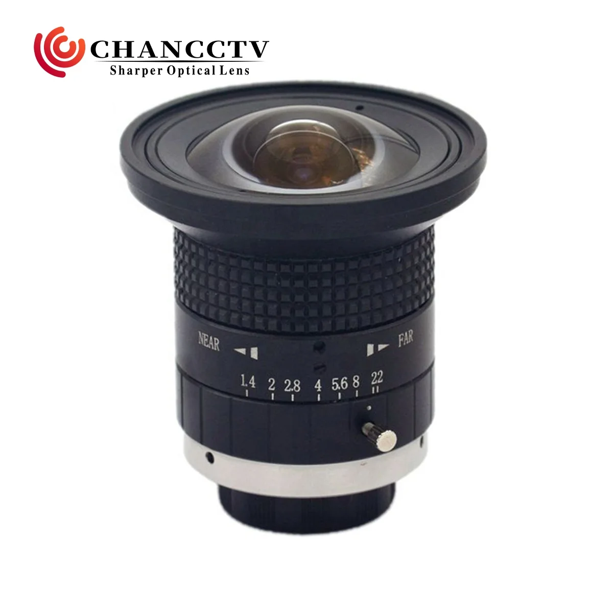 عدسة عين السمكة مقاس 3.5 ملم F1.4 C لمستشعر 2/3 بوصة IMX250 وIMX264