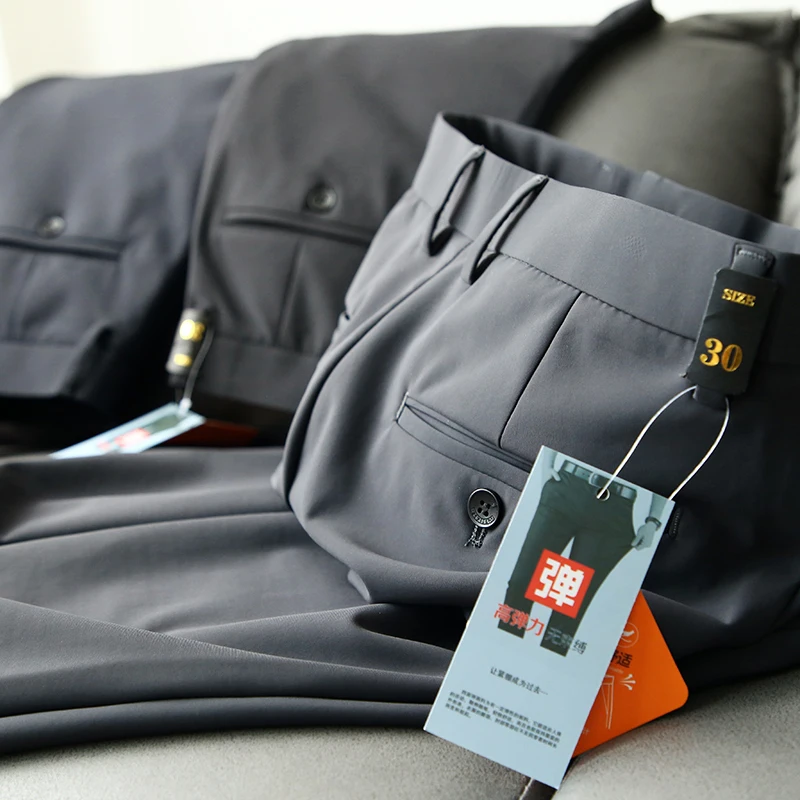 

Обновленные утепленные мужские повседневные брюки прямого кроя, модные городские стильные однотонные брюки для осени и зимы, для поездок на работу