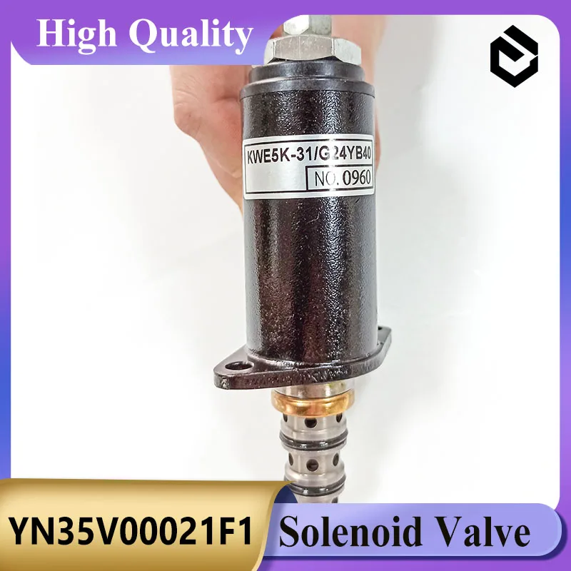 

Solenoid Valve YN35V00021F1 KWE5K-31/G24YB40 for Kobelco SK200-3 SK200-5 SK200-6 SK330-6E Excavator Parts